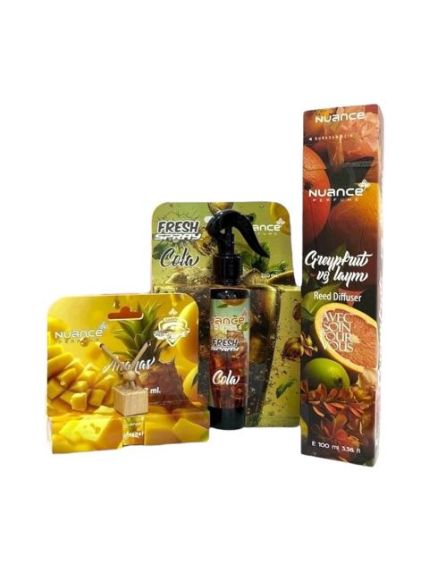Ətirlər dəsti Tam hədiyyə dəsti 3-lü - Qreypfrut-Kola-Ananas-2273 — Bakı