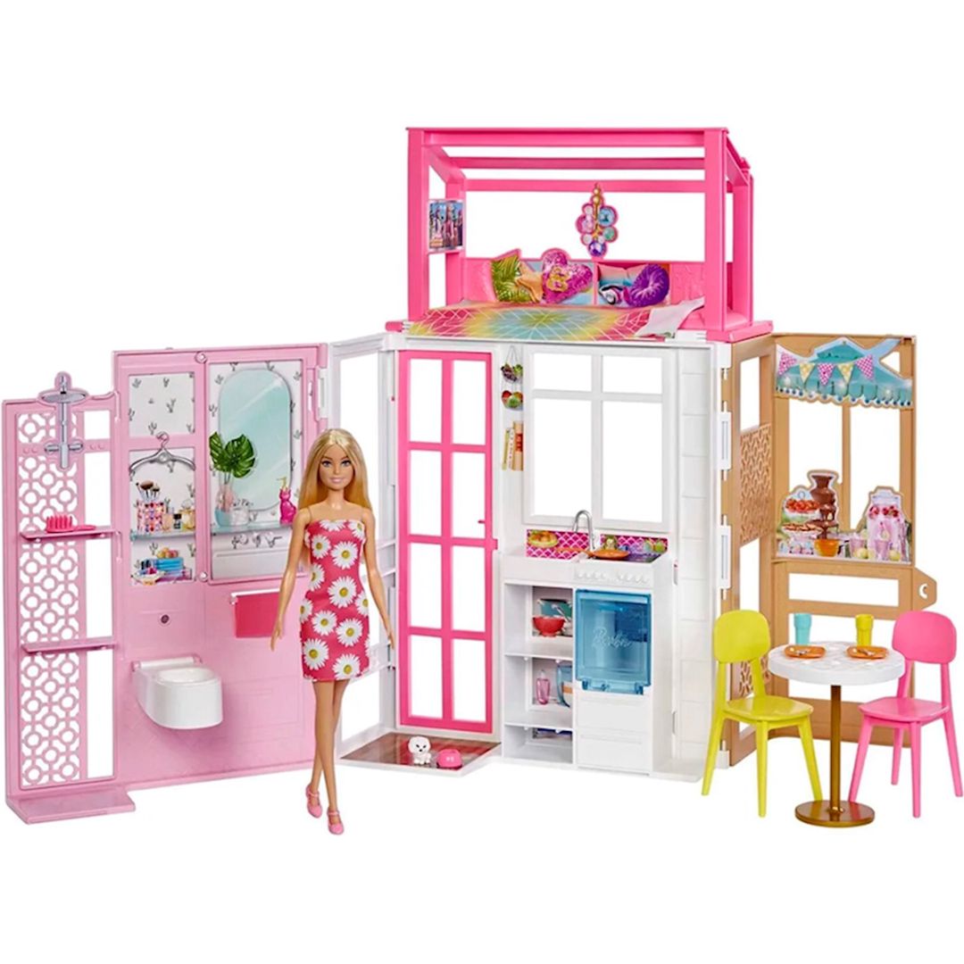 Oyun dəsti Barbie HCD48 Dollhouse With Doll And Puppy — Mallar, Bakı (2)
