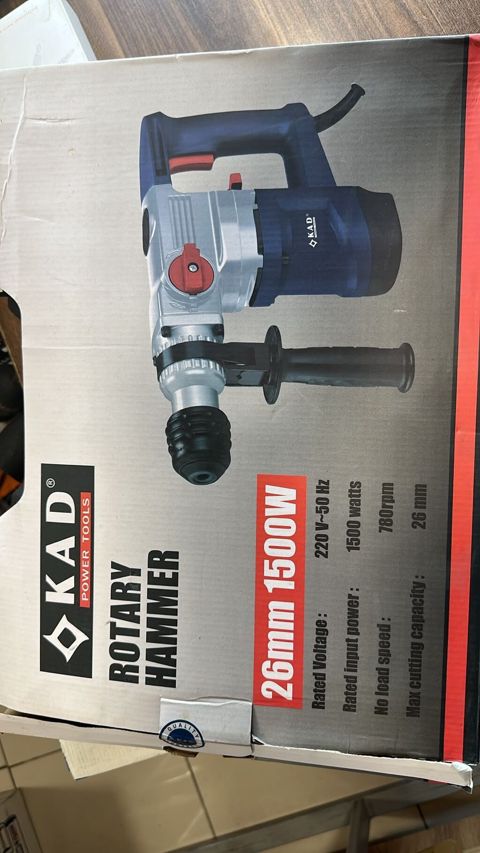 KAD Power Tools Rotary Hammer – 26 mm, 1500 W - Güc: 1500 W — Kerim