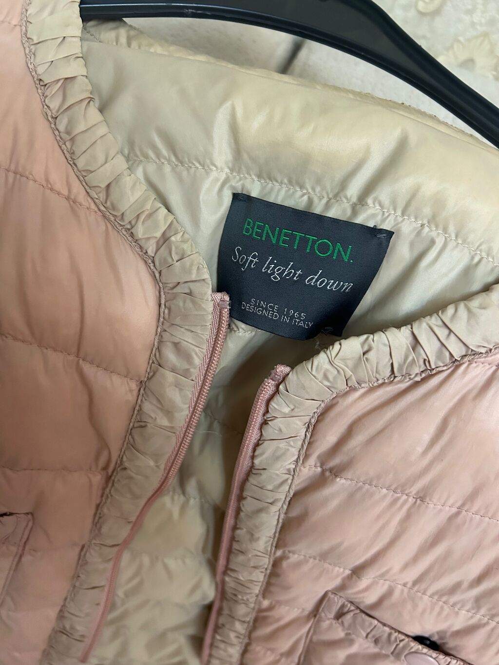 Benetton “Soft Light Down” qadın yüngül kurtka - Rəng: pudra/çəhrayı — Jaketlər, Bakı (3)