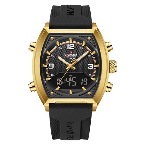 Kişi qol saatı Naviforce 9242 Black Gold Black — Bakı