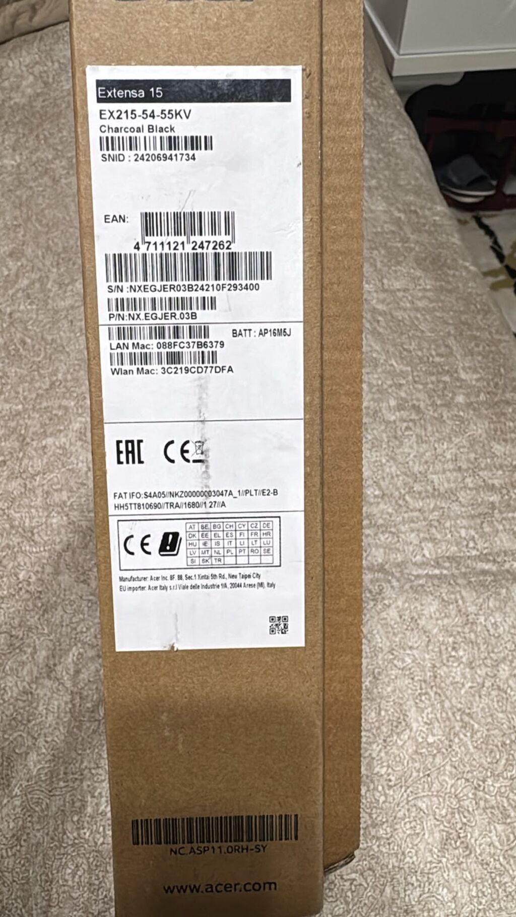 Acer Extensa 15 noutbuk - Model: Acer Extensa 15 (EX215-54-56KV) — Acer, Digah (6)