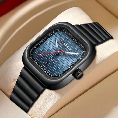 Kişi qol saatı Curren 8460 Black/Blue — Bakı