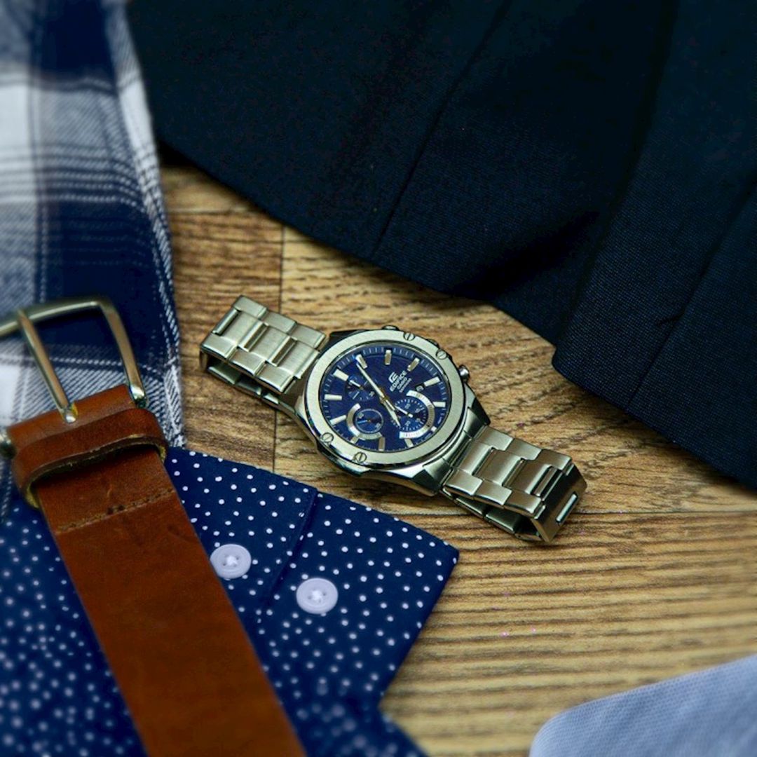 Kişi qol saatı Casio Edifice EFR-S567D-2AVUDF Silver Blue,gümüşü-göy — Mallar, Bakı (3)