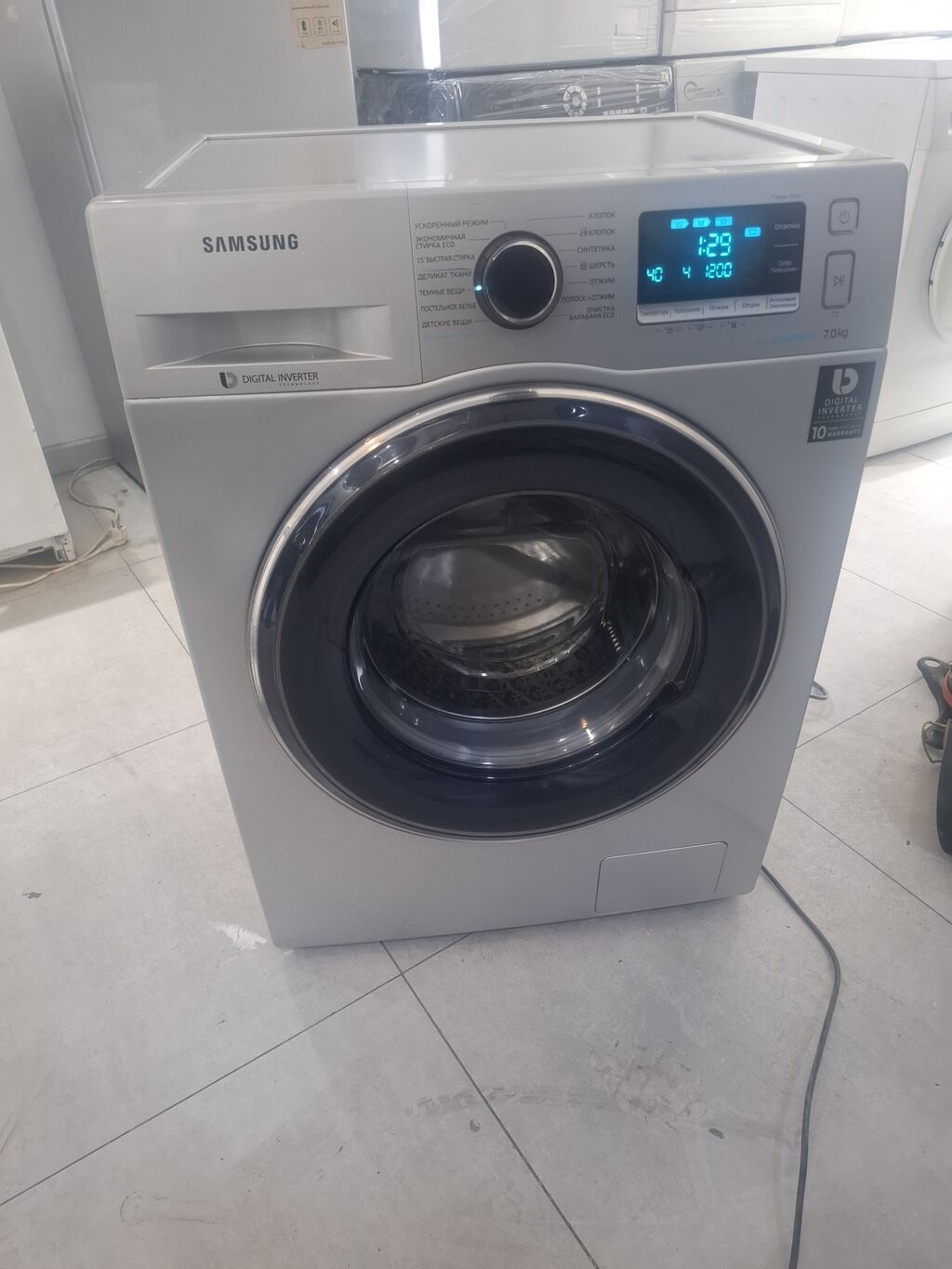 Paltaryuyan maşın Samsung, 7 kq, İşlənmiş, Avtomat, Qurutmasız, Kredit yoxdur, Ödənişli çatdırılma — Çamaşır maşınları, Bakı