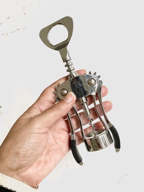 İki funksiyalı metal vint açan və şüşəaçan - Material: parlaq xrom — Bakı