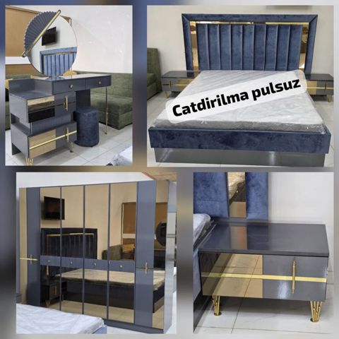 İkinəfərlik çarpayı, Dolab, Termo, 2 tumba, İşlənmiş — Bakı