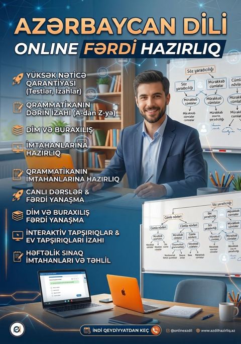 Azərbaycan dili – Online fərdi hazırlıq Xidmətin məzmunu: - Yüksək — Digah