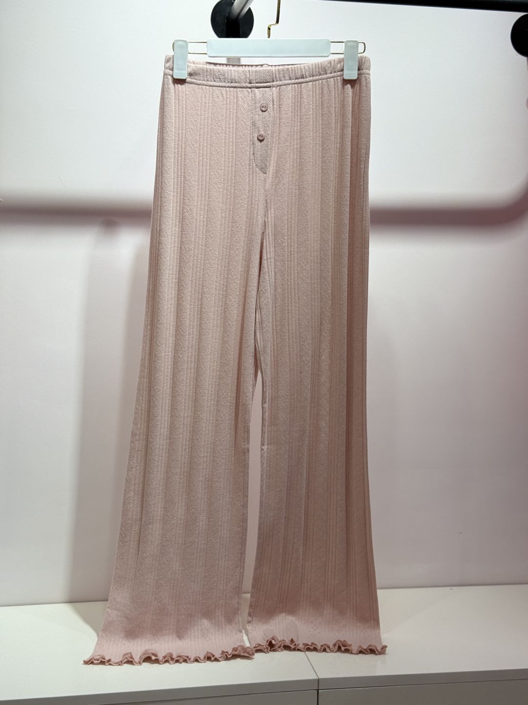 Qadınlar üçün şalvarlı pijama dəsti 2388961, çəhrayı, pambıq/elastan, ölçü S — Mallar, Bakı (3)