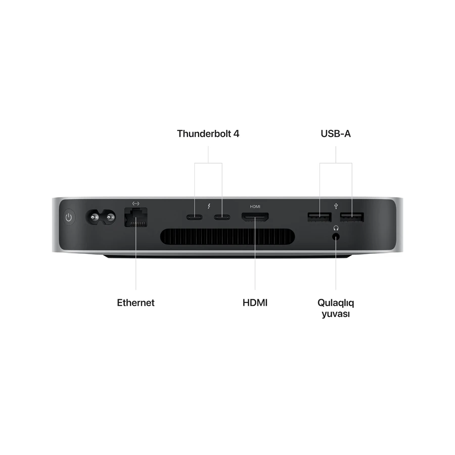 Mac mini M2, 8C CPU 10C GPU, 8GB 512GB Sərt yaddaş, Gümüş — Noutbuklar, Bakı (3)