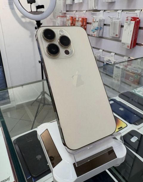 IPhone 14 Pro, 128 GB, Matte Gold, Zəmanət, Simsiz şarj, Face ID — Bakı