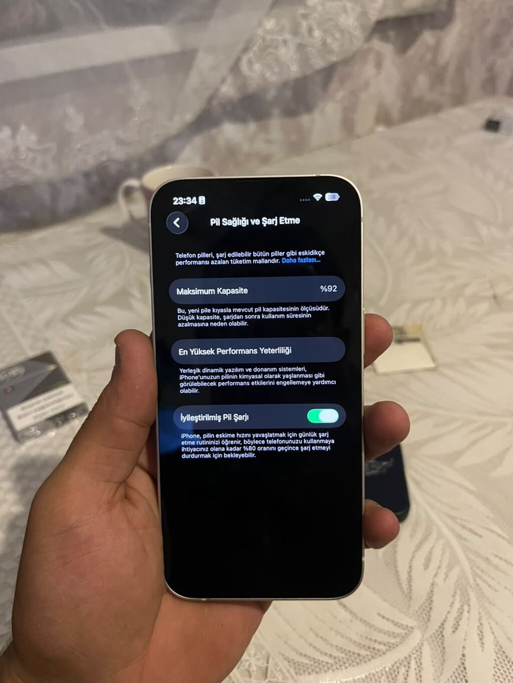 IPhone 13, Ağ, Face ID — Apple iPhone, Pirəkəşkül (4)