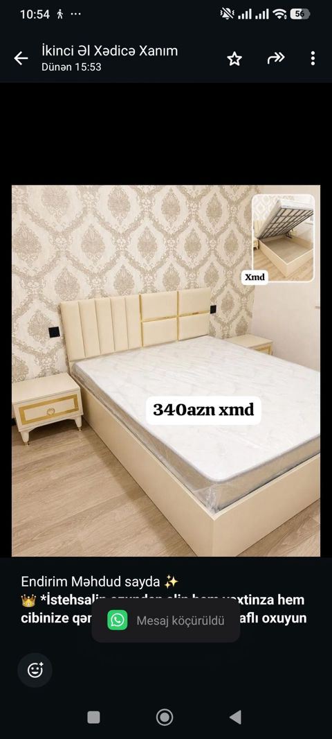 İkinəfərlik, Bazalı, Pulsuz matras, Siyirməsiz, Azərbaycan, Mat laminat — Bakı