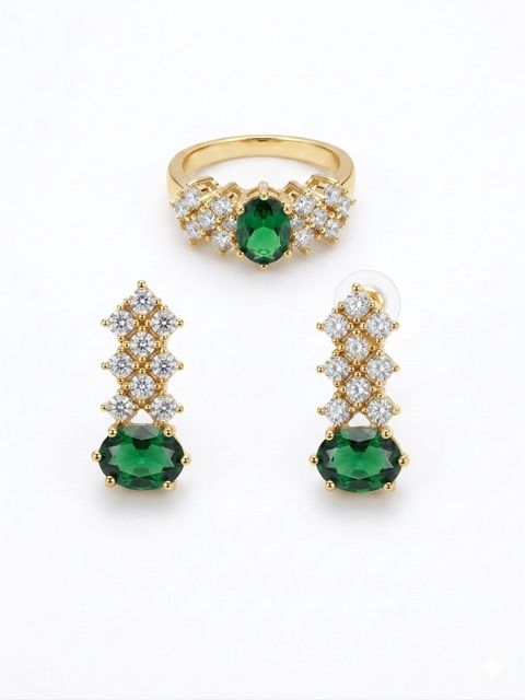 Sırğa və üzük Xuping Jewelry Bijuteriya ərintisi Qadın üçün Qızılı 2026-060118 — Bakı