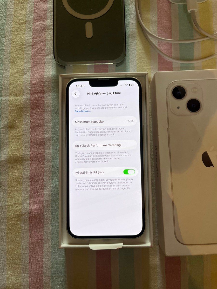 Apple iPhone 13 Starlight 128GB/4GB — Smartfonlar, Ağdam (9)