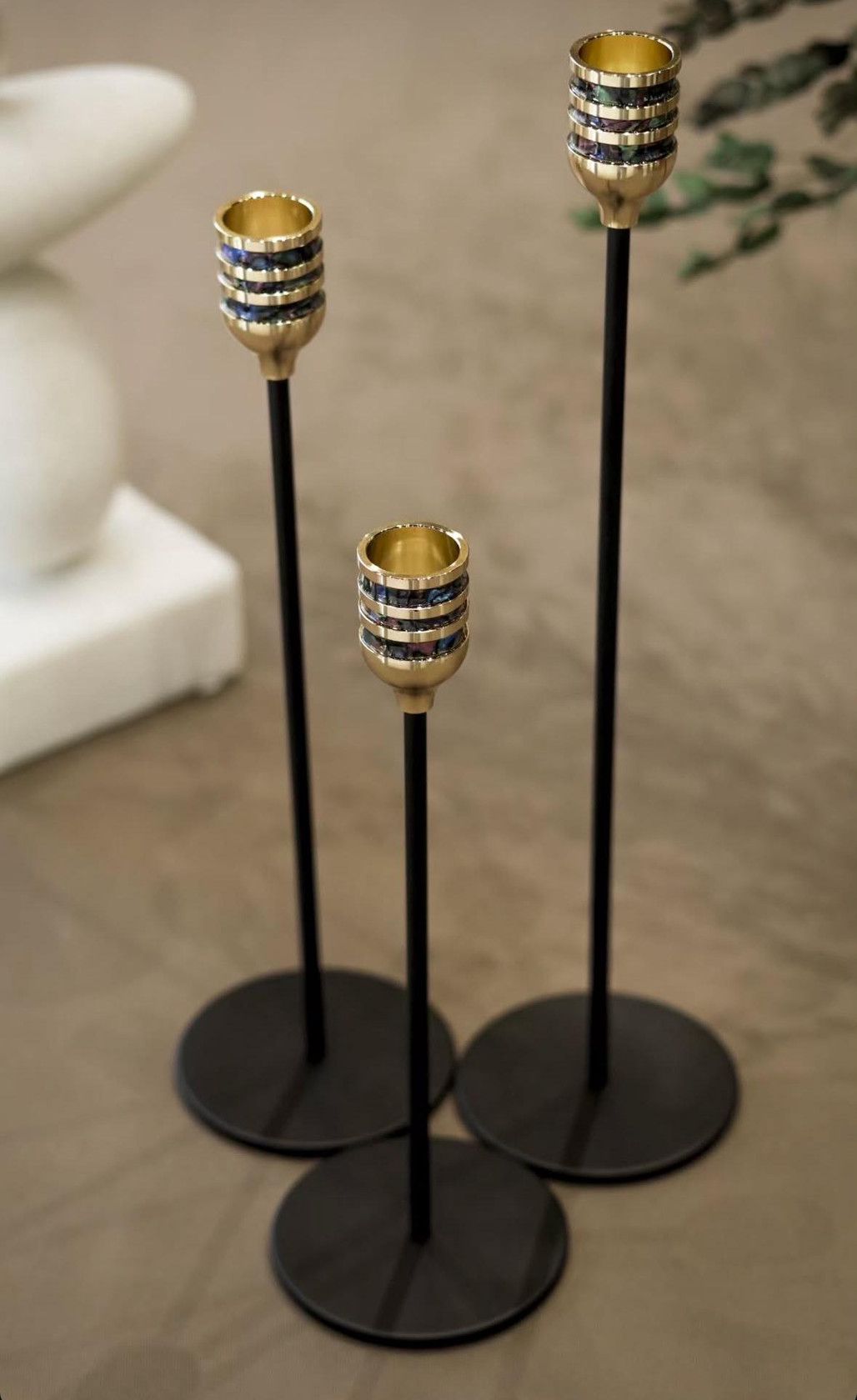 Şamdan dəsti Gold 039/RAX008, metal, qara, 3 əd — Mallar, Bakı (2)