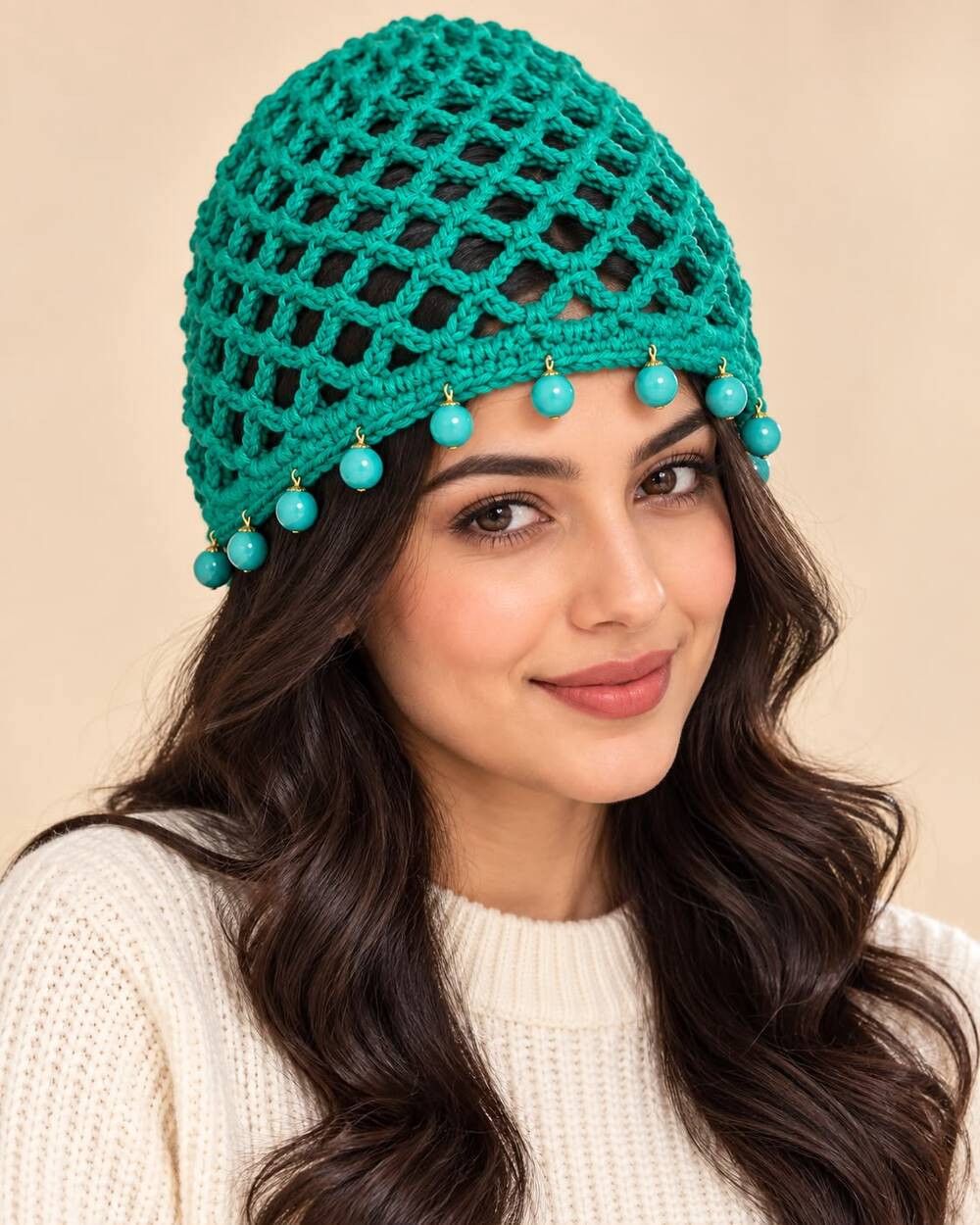 Papaq, yaşıl, poliester, ölçü One size — Mallar, Bakı