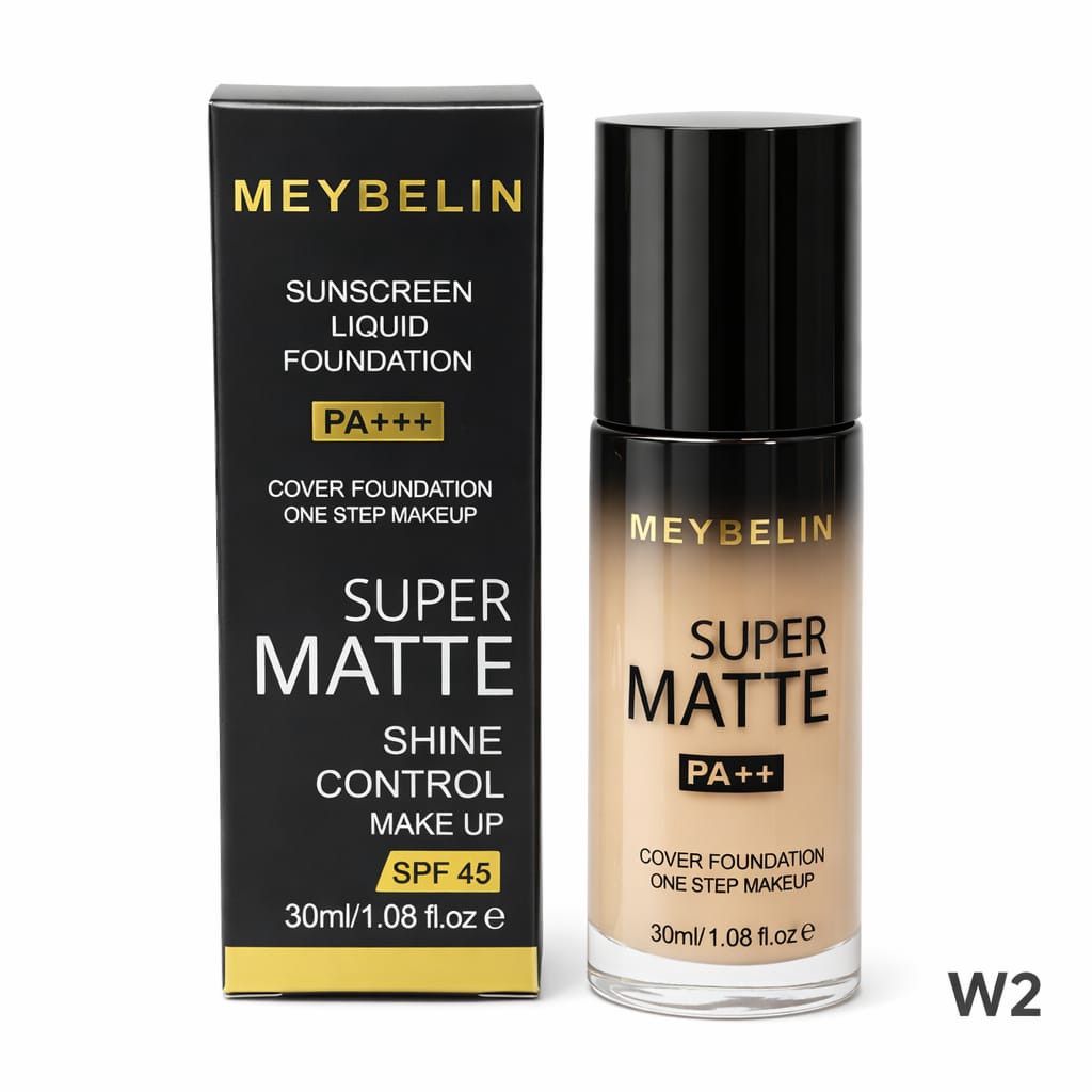 Tonal krem Meybelin Super Matte W2 Warm Beige SPF45 30 ml — Mallar, Bakı