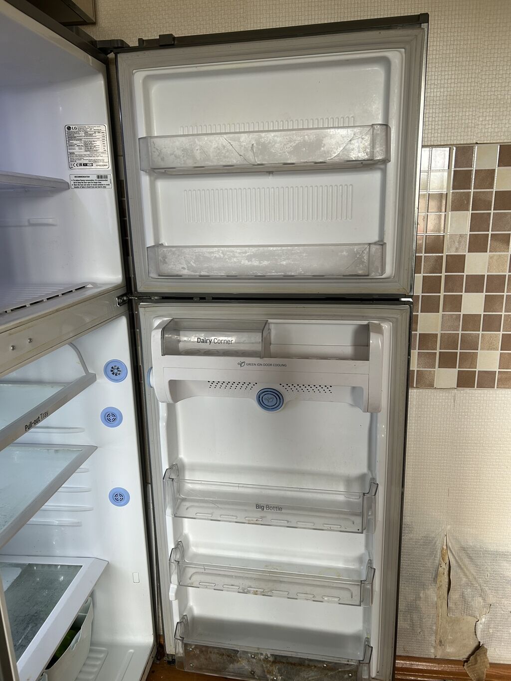 İşlənmiş 2 qapılı LG Soyuducu Satılır, rəng - Boz — Soyuducular, Xankəndi (5)