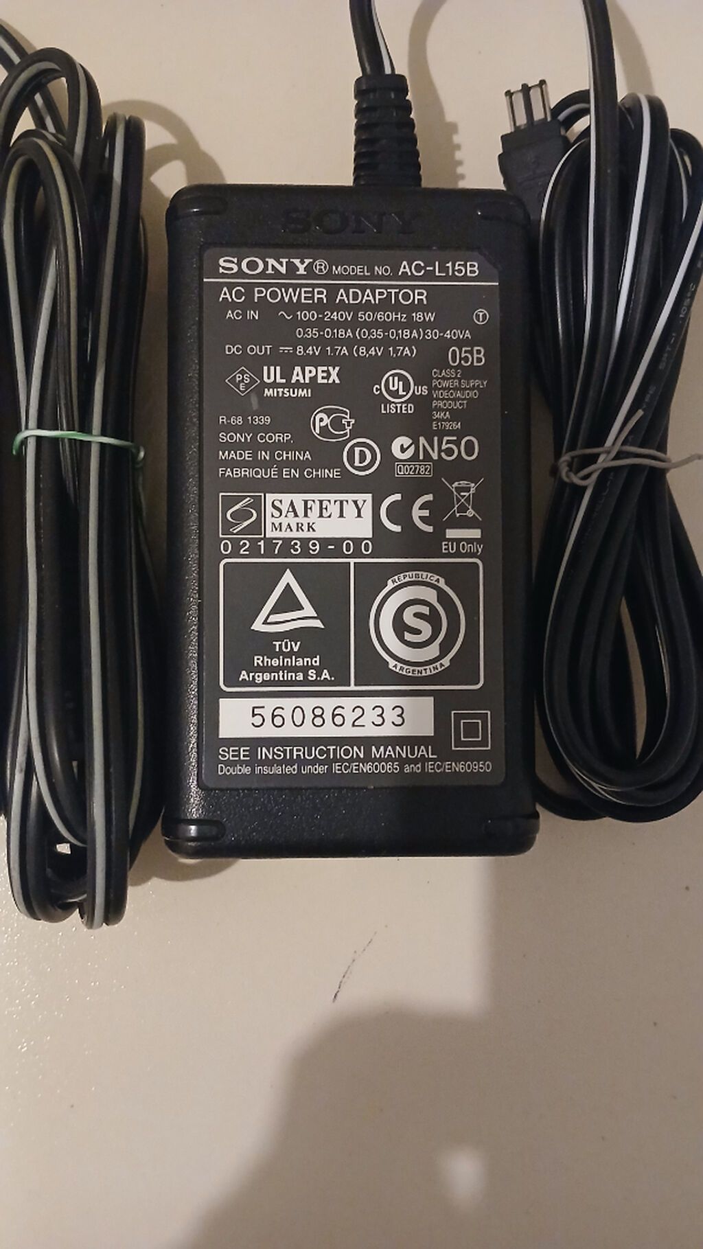 Sony 1000,1500,2000,2500 v.s videokamera ucun orginal adapderlər təzə — Video kamera, Bakı (2)