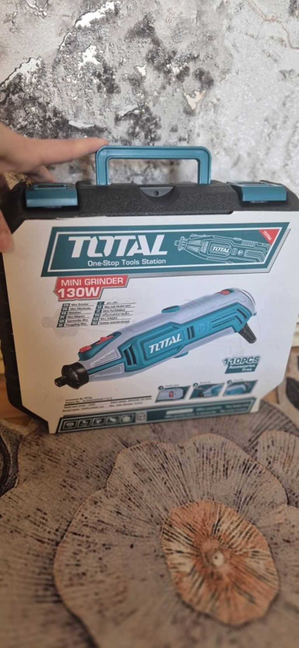 Total Mini Grinder 130W – çoxfunksiyalı drel-tipli mini alət — Drels, vintovkular və qaitkçekicilər, Bakı