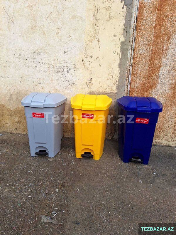 Zibilqabi zibilvedresi tullantiqablari pedalli tekerli zibil — Ev malları, Bakı (6)