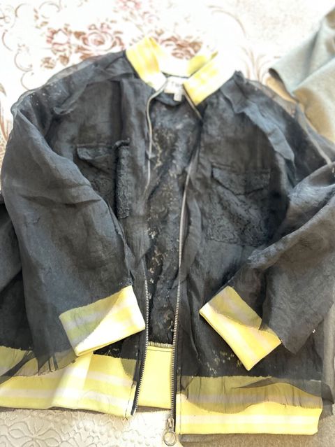 Brend: Twıst Model: Şəffaf/dantelli bomber gödəkçə - Bədən: qara — Bakı
