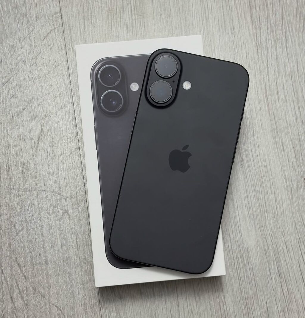 IPhone 16, 128 GB, Qara, Zəmanət, Simsiz şarj, Face ID — Apple iPhone, Bakı