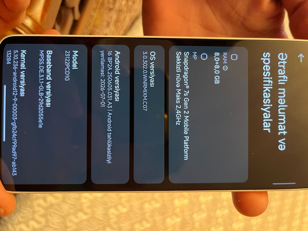 Poco X6, 256 GB, rəng - Ağ, Barmaq izi, Face ID — Xiaomi, Bakı (2)