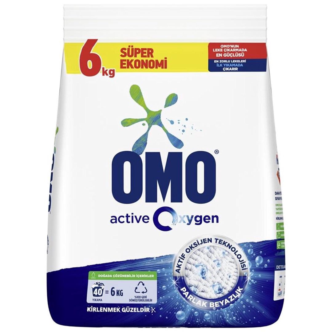 Yuyucu toz Omo Aktiv Oksigen, 6 kq — Mallar, Bakı