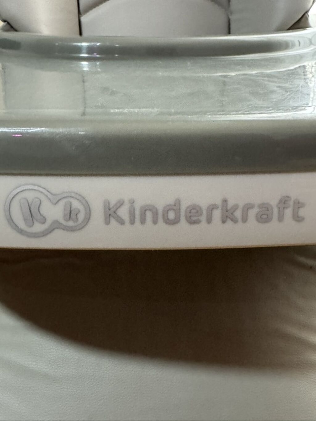 Kinderkraft uşaq yemək stulu – boz rəng. Uşaq masası heç — Qidalandırma stulları, Digah (3)