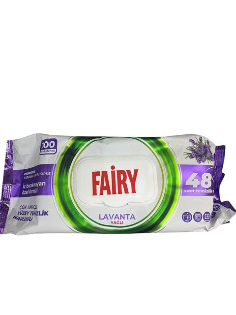 Nəm salfetlər Fairy Lavanta, 100 əd — Bakı