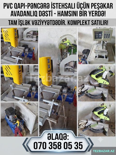 Pvc işlenmiş qapı pəncərə avadnlıqı — Ağstafa