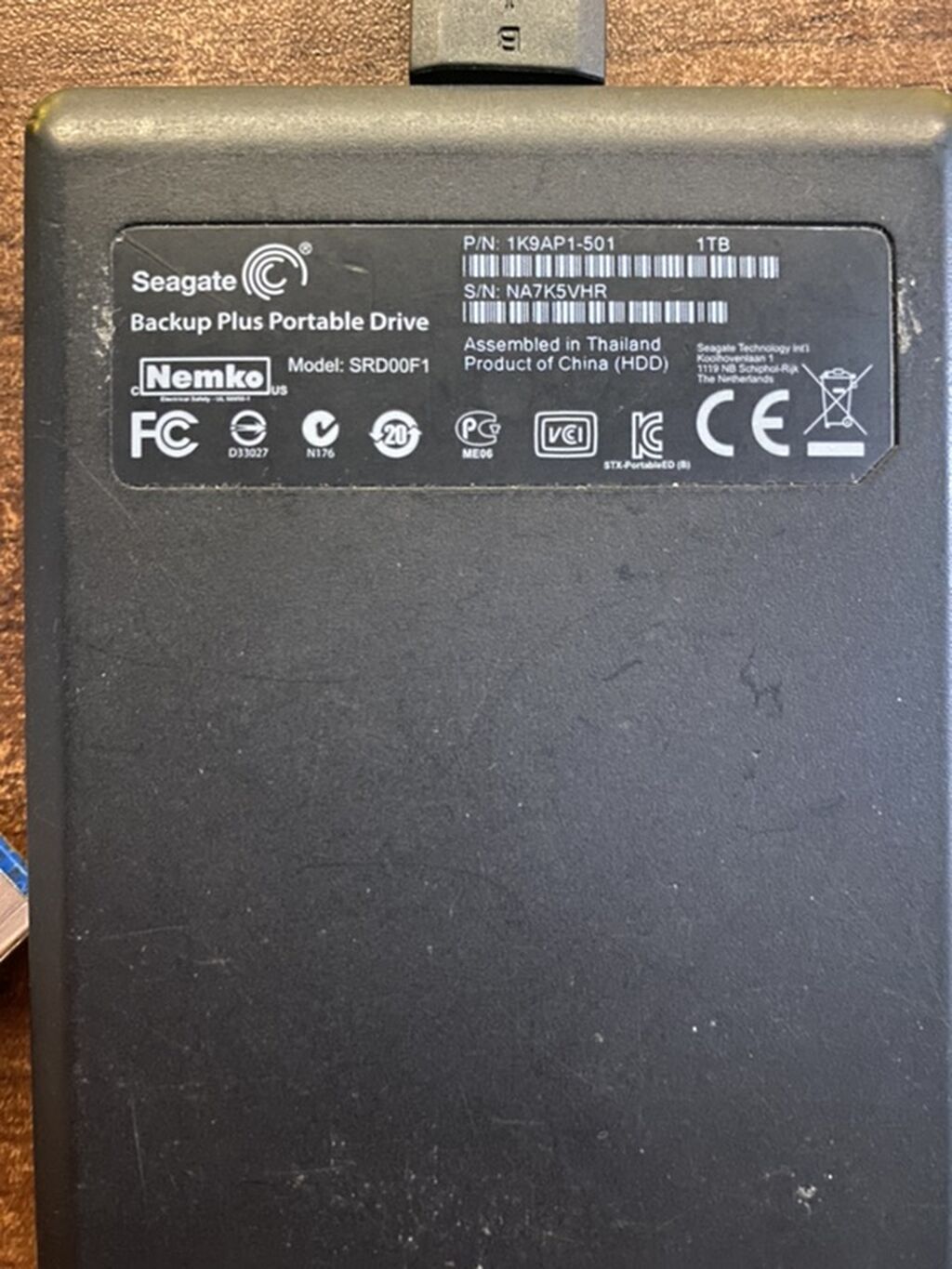 Seagate Backup Plus Portable Drive – 1TB xarici sərt disk — Sabit diskləri, Bakı (2)