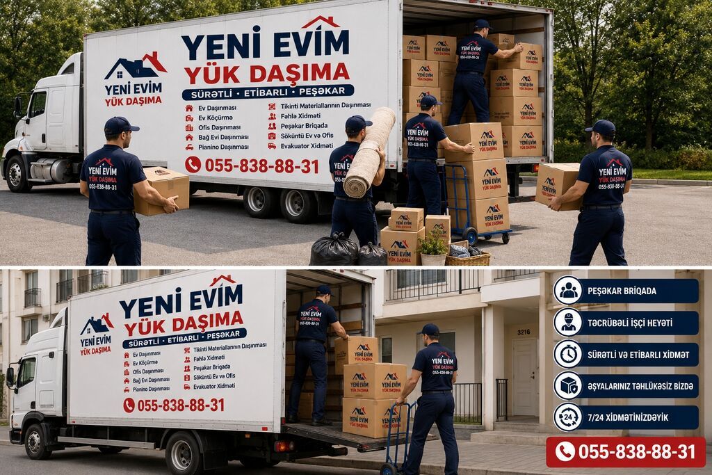 Yeni Evim — Yükdaşıma Xidməti Ev və ofis köçürülməsi Bağ evi və — Yük daşıma xidmətləri, Qobu (6)
