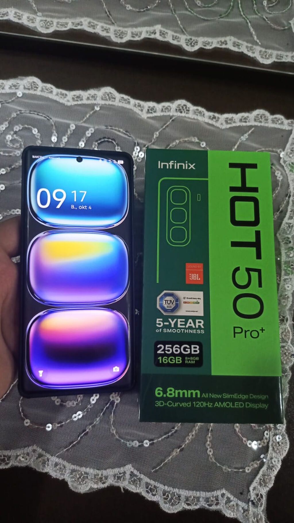 Infinix HOT 50 Pro+, 256 GB, rəng - Qara — Infinix, Mingəçevir (2)