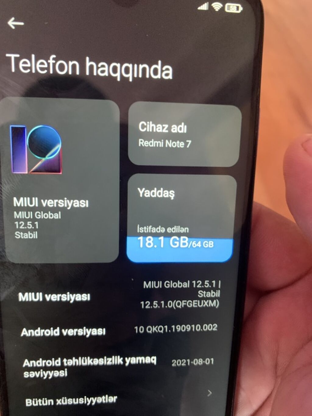 Xiaomi 64 GB, rəng - Mavi, Barmaq izi — Xiaomi, Bakı (4)