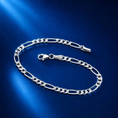 Qolbaq kişilər üçün GQ-5697, gümüş 925 əyar — Bakı