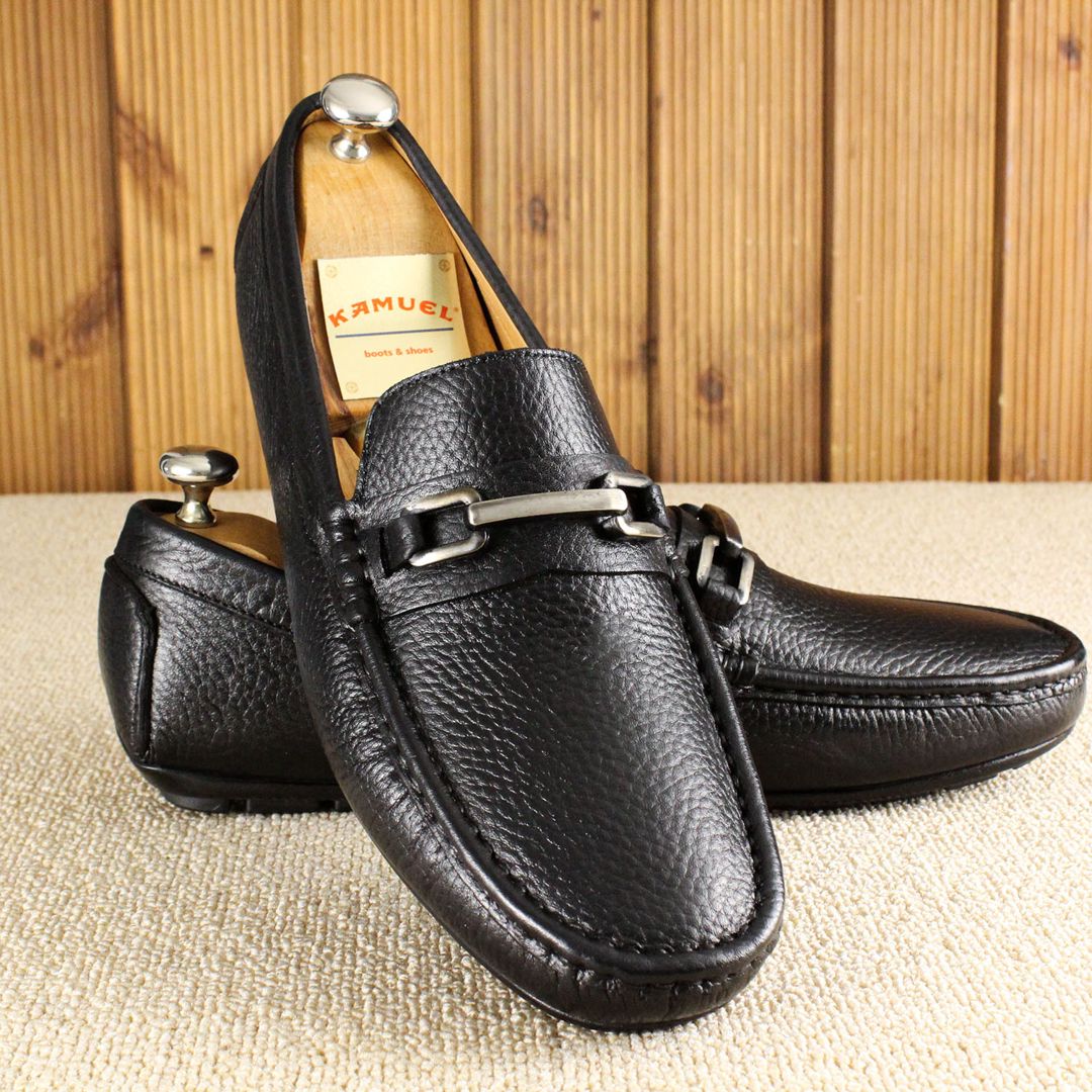 Mokasin Kamuel Termo 3-5 4150, qara, təbii dəri, ölçü 41 — Mallar, Bakı (2)