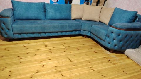 Künc divan + pufik masa *Qiymət 400 azn* Açılır + baza var Ölçü 3 x — Bakı