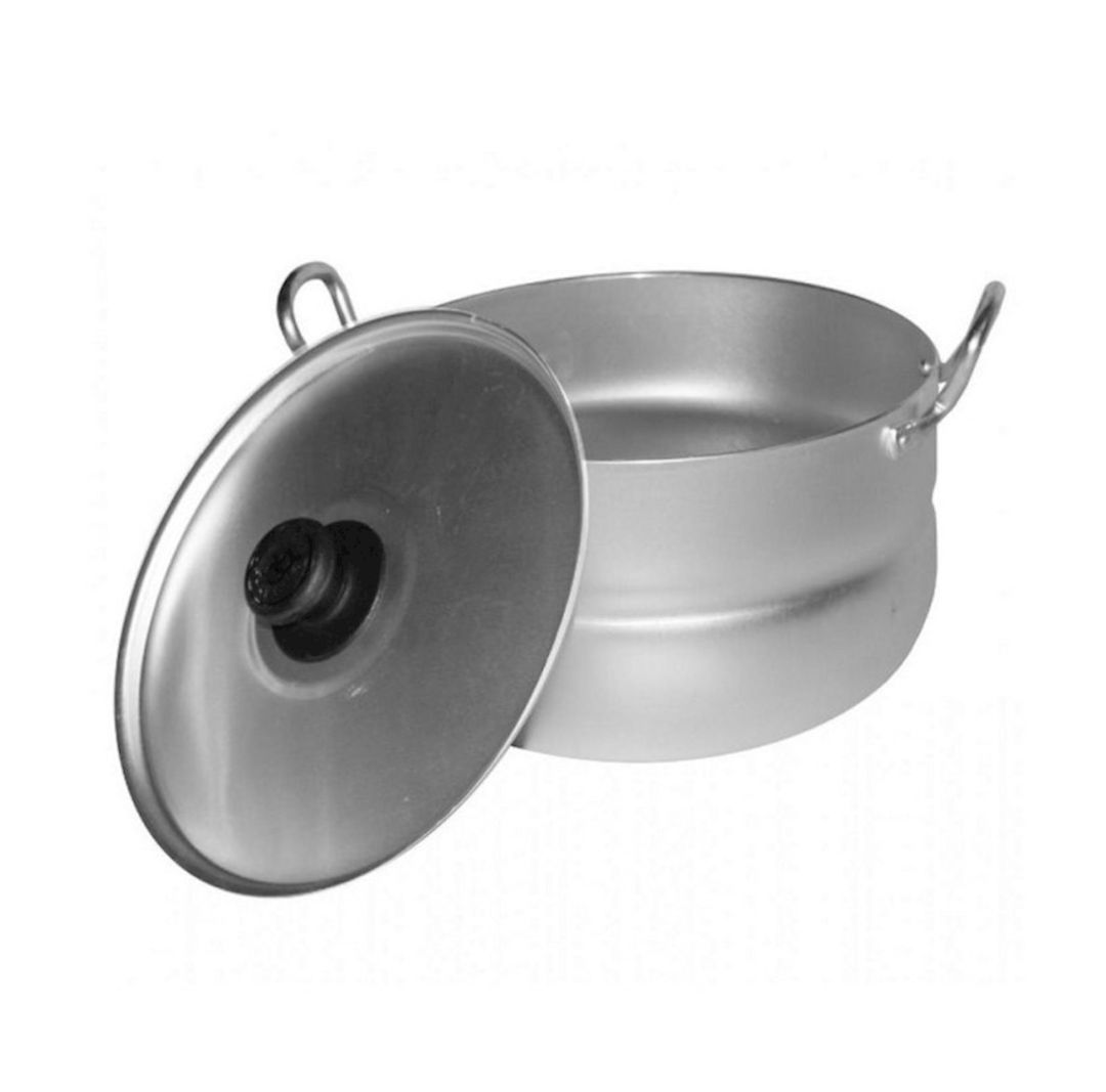 Alüminium qazan "Калитва" 1080, 2 tutacaq, metal qapaq, 8 L — Mallar, Bakı (2)