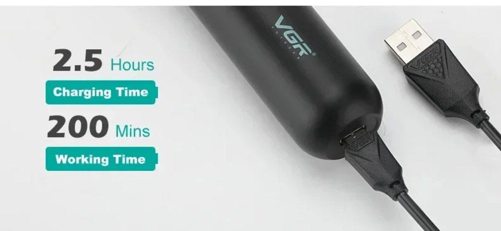 Professional təraş aparatı "VGR 990 2000MAH 8000RPM Ceramic Blades" — Gözəllik və səhiyyə, Bakı (8)