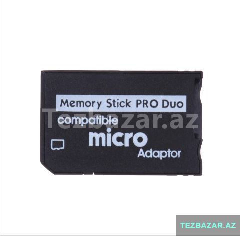 Mini Memory Stick Pro Duo kart adapteri Sony camera — Bakı