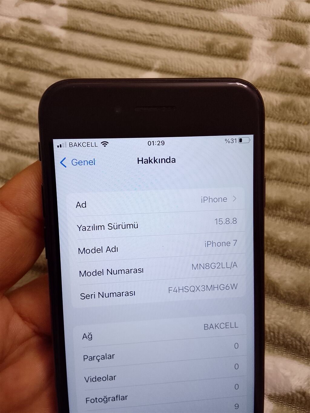 IPhone 7, Qara, Barmaq izi — Apple iPhone, Bakı (4)