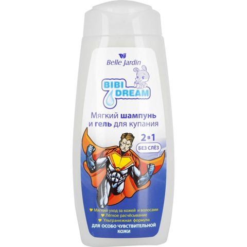 Uşaqlar üçün şampun-gel Belle Jardin Bibi Dream üçbarmaq ekstraktı ilə 400 ml — Bakı
