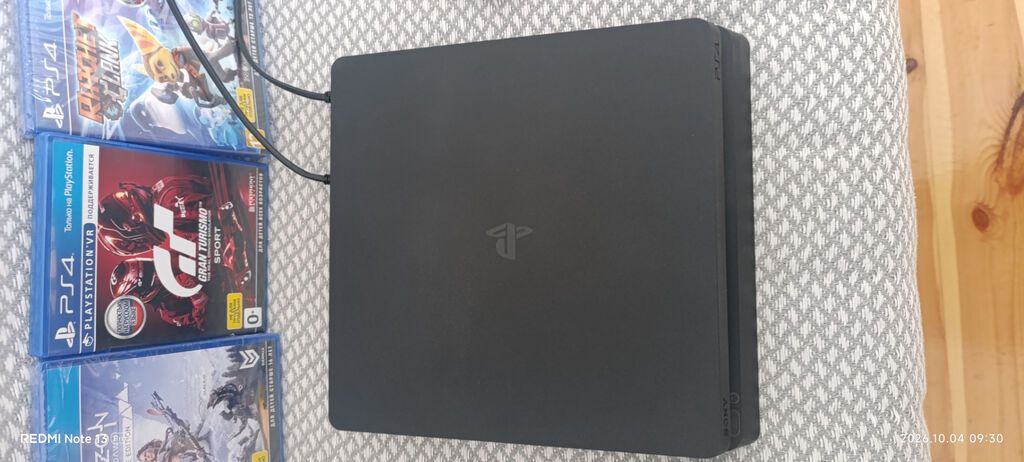 PS4 slım 1TB + 16 oyun + 2 pult + 5TB wd black game drıve — Oyun konsolları, Bakı (6)