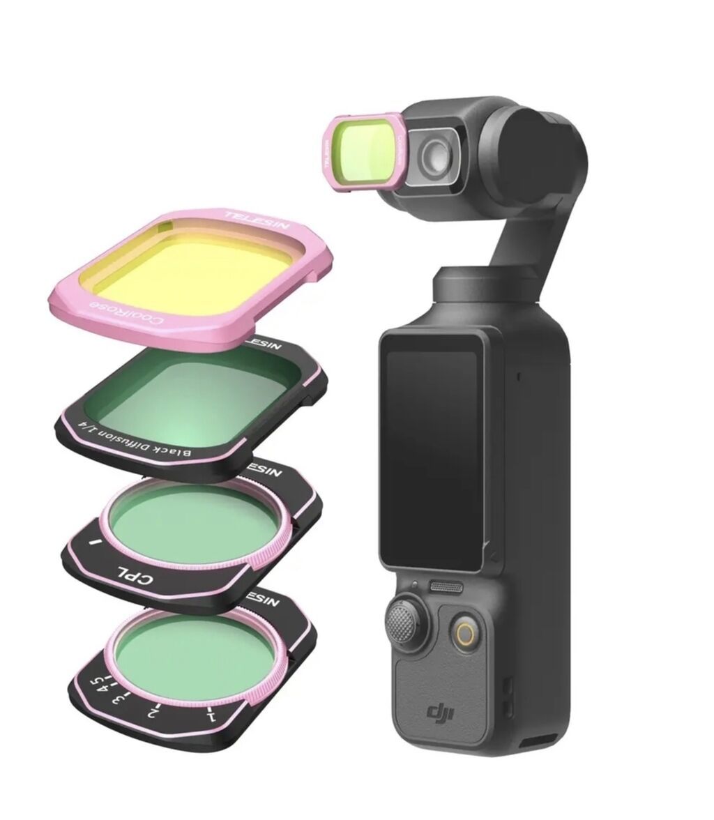 DJI Osmo Pocket 3 – portativ 3 oxlu stabilizatorlu kamera + Telesin — Digər, Bakı (2)