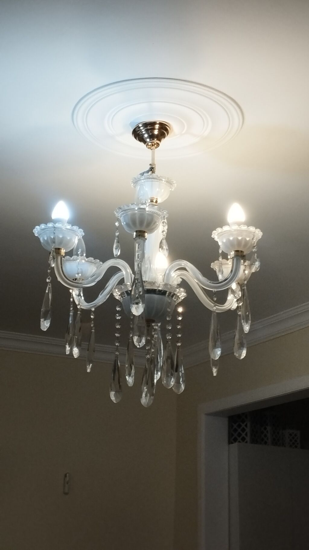 Çılçıraq, 5 lampa, Şüşə — Tavan is?qlar? v? cilc?raqlar, Bakı (2)