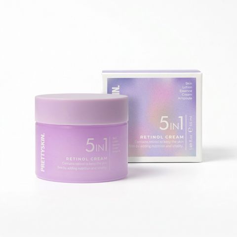 Üz üçün krem Pretty Skin 5in1 retinol ilə, 50 ml — Bakı