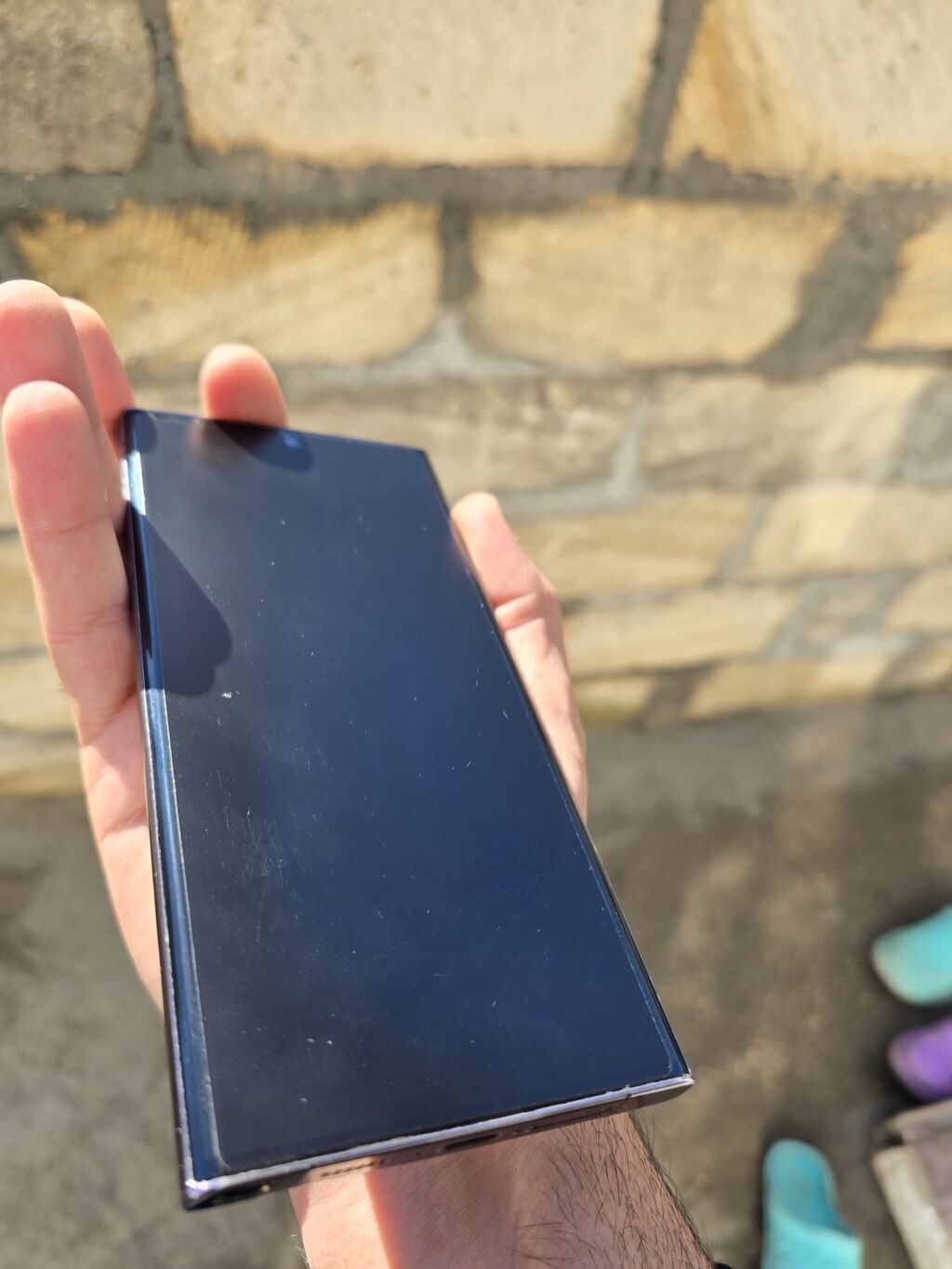 Premium telefon qabı – Galaxy S22 Ultra üçün (kamera kəsiyi və korpus — Digər, Xaçmaz (9)